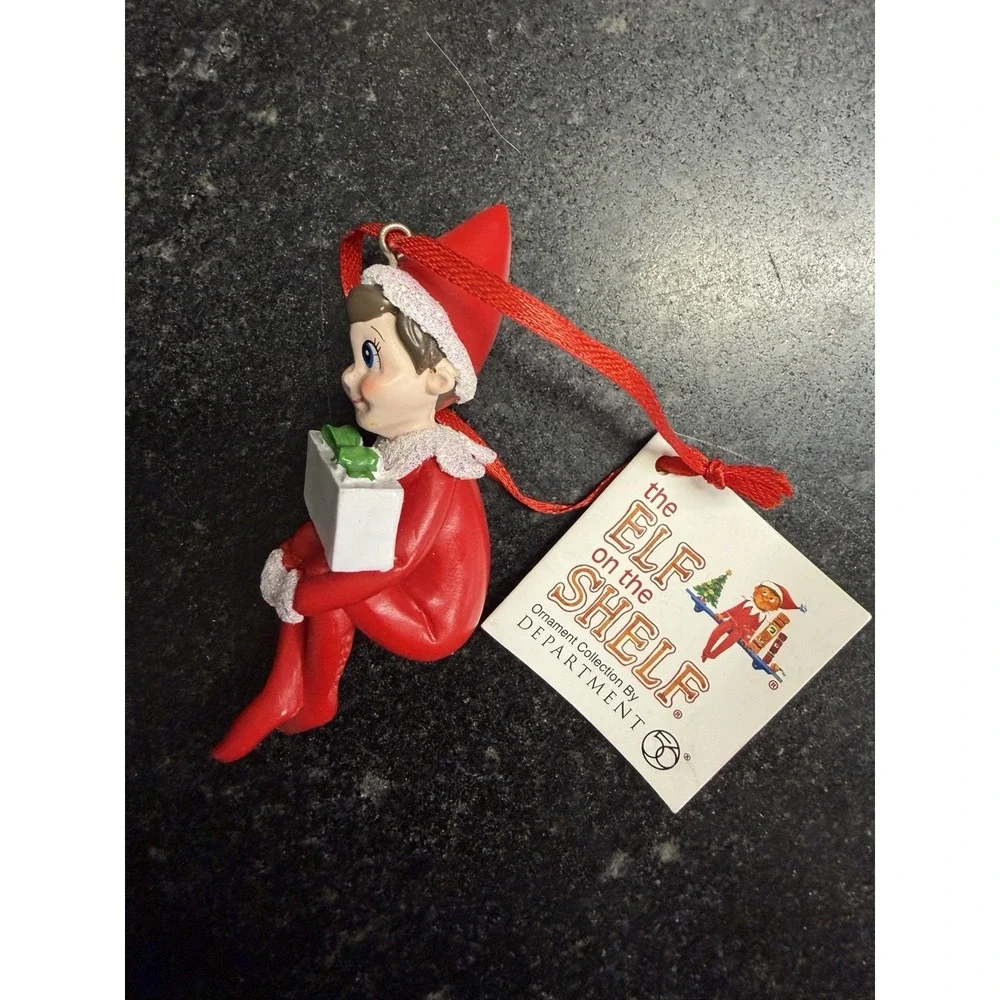 New W/Tags Department 56 Elf‎ On The Shelf Personalization Christmas Ornament